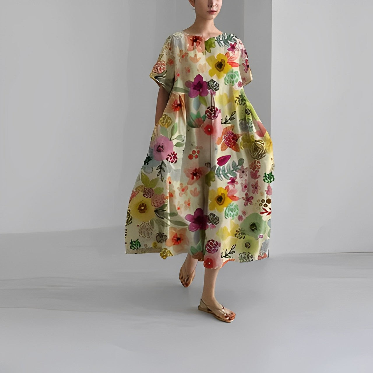 Sophie | Robe florale élégante