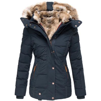 Senna | Veste d'hiver chaude avec doublure en fourrure