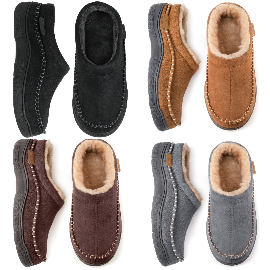 Aiden | Chausson doublé de fausse fourrure