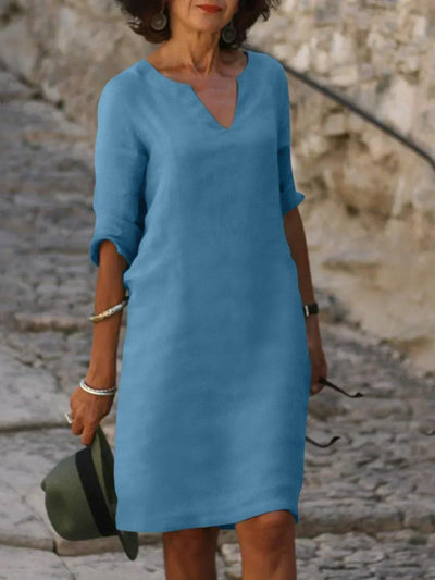 Nadine | Robe élégante avec décolleté en V
