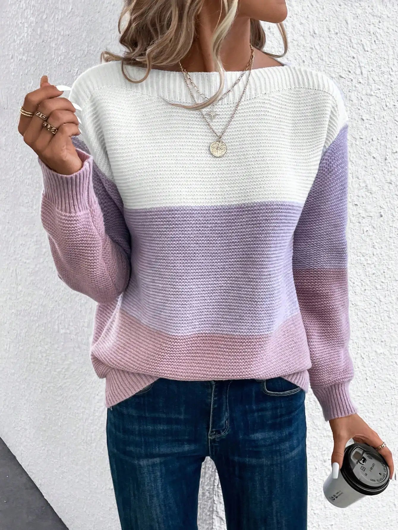Louna | Pull en maille ombrée