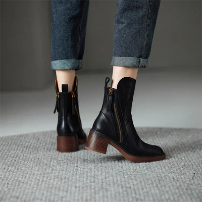 Maria | Bottes en cuir à la mode