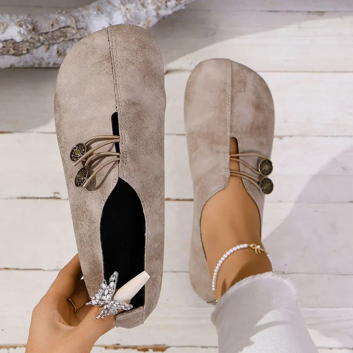 Fauna | Mocassins confortables en daim