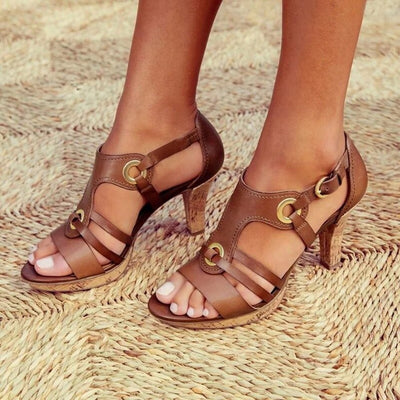 Louna | Sandales confortables à talons