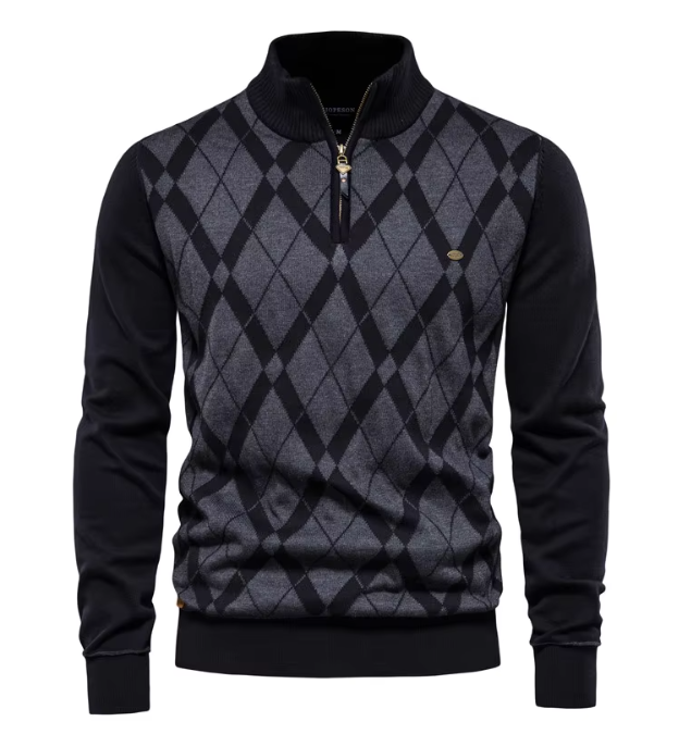Nathan | Pull demi-zip élégant