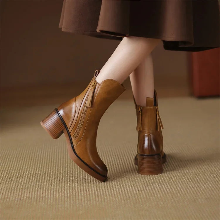 Maria | Bottes en cuir à la mode