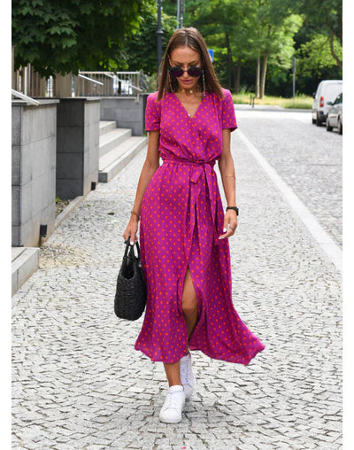 Louisa | Robe élégante à col en V