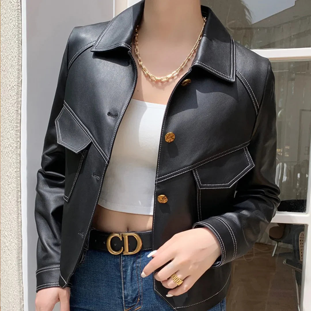 Maven | Veste en cuir moderne