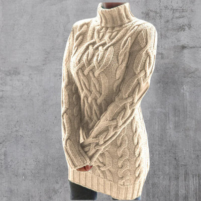 Hollie | Élégant pull chaud à col roulé long