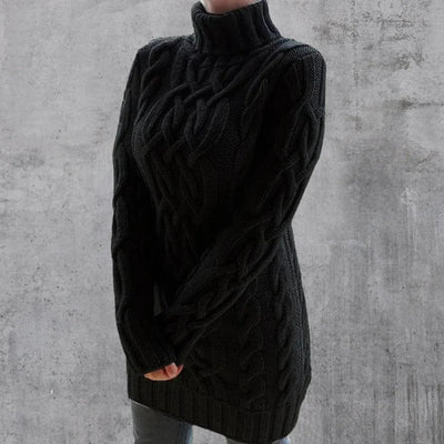 Hollie | Élégant pull chaud à col roulé long