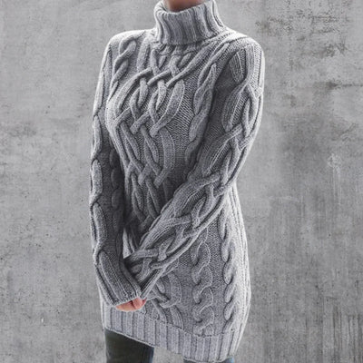 Hollie | Élégant pull chaud à col roulé long