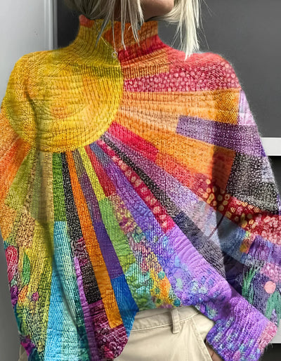 Ada | Pull à col roulé coloré et joyeux