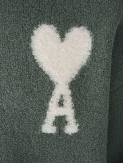 Ami | Pull imprimé en forme de cœur