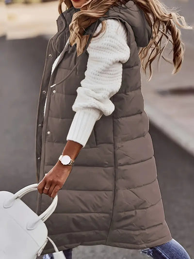 Émilie | Veste sans manches avec capuche