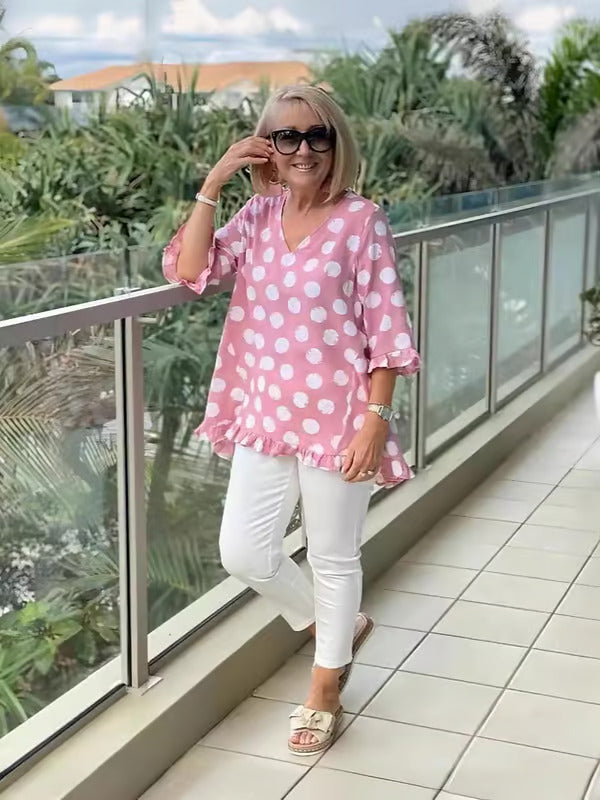 Manon | Blouse élégante à col en V
