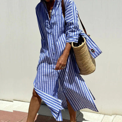 Rosalie | Robe d'été élégante et rayée