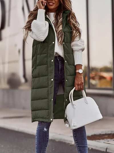 Émilie | Veste sans manches avec capuche