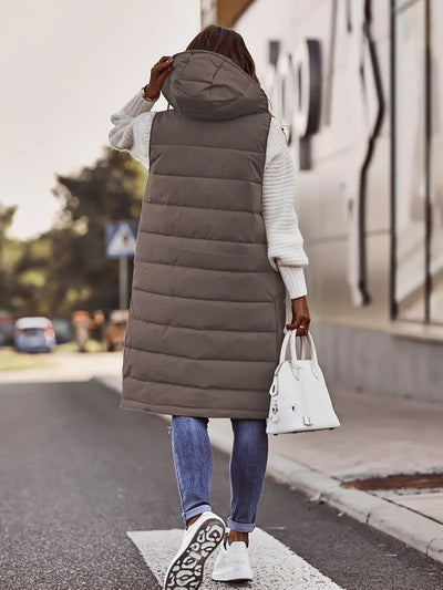 Émilie | Veste sans manches avec capuche