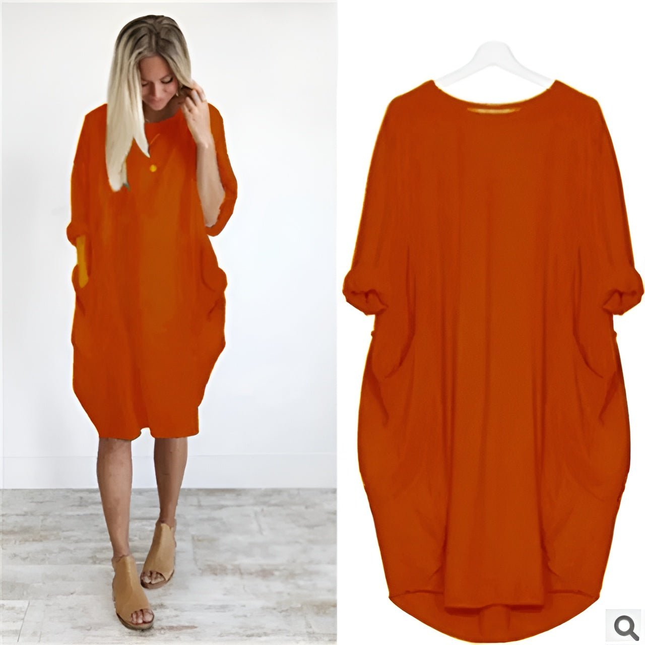 Dames jurk met zakken (1+1 Gratis) - bellanza