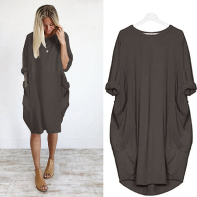 Falerina | Robe confortable avec poches