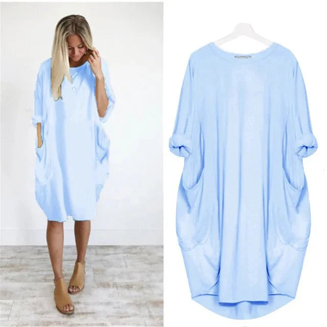 Falerina | Robe confortable avec poches