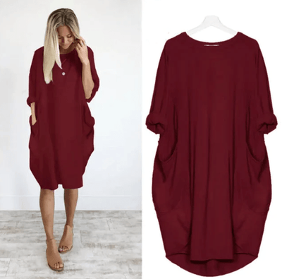 Falerina | Robe confortable avec poches