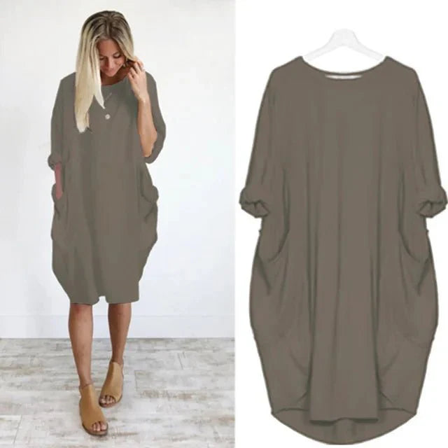 Falerina | Robe confortable avec poches