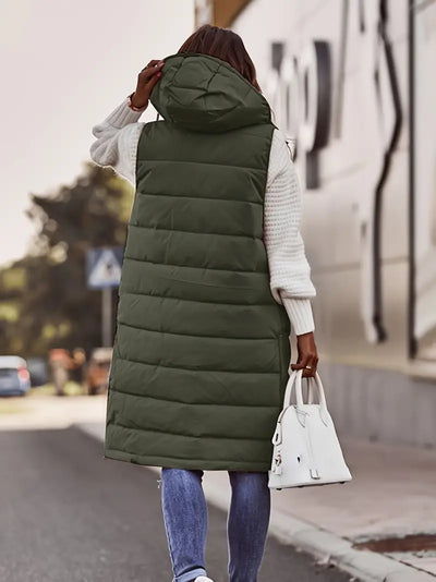 Émilie | Veste sans manches avec capuche