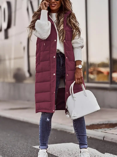 Émilie | Veste sans manches avec capuche
