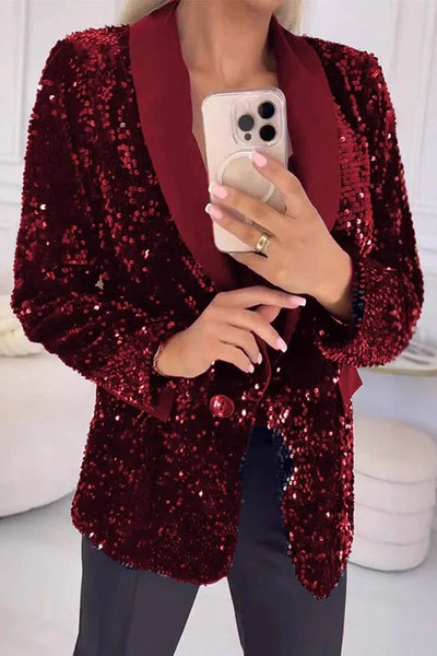 Belle™ | Veste blazer de Noël scintillante