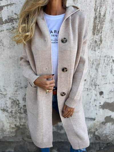 Gallia | Élégant cardigan long en maille