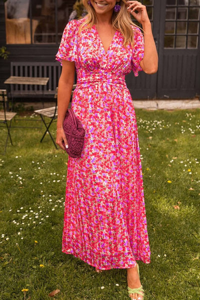 Sylvie | Robe longue à fleurs