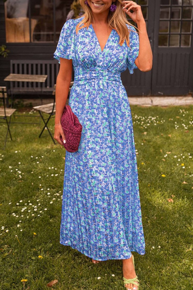 Sylvie | Robe longue à fleurs