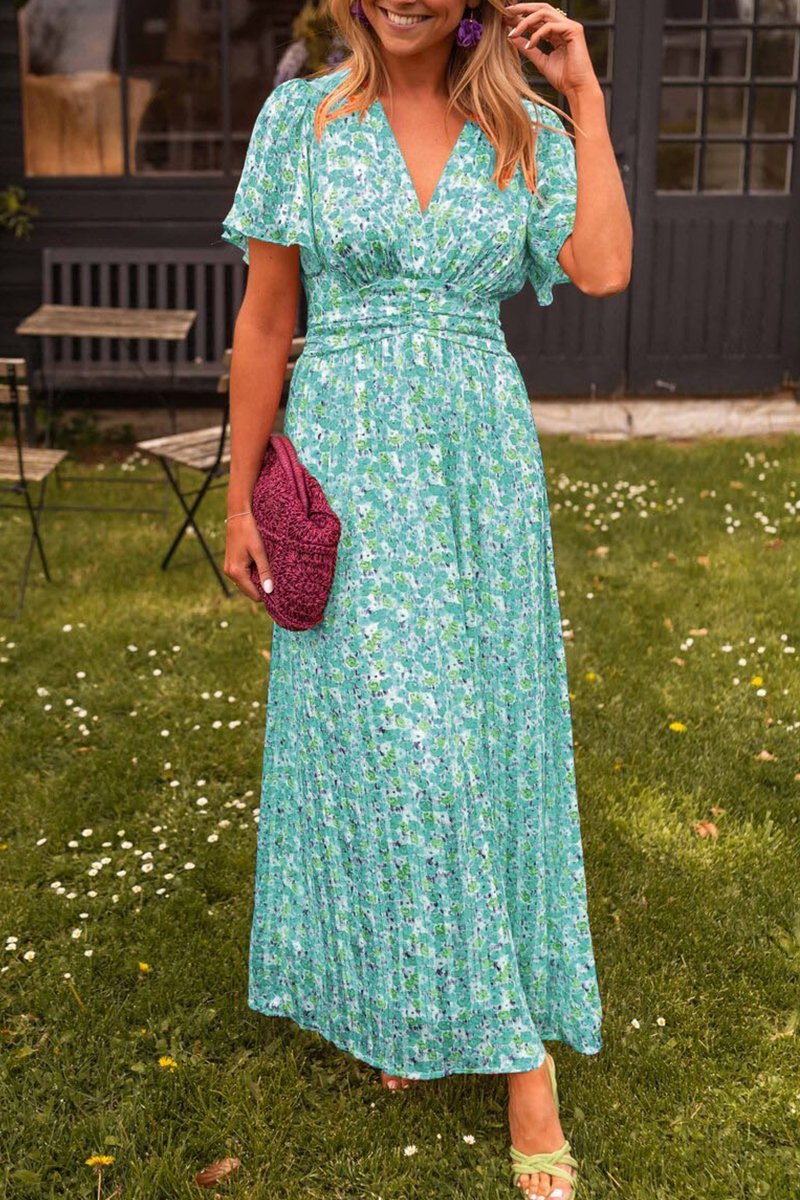Sylvie | Robe longue à fleurs