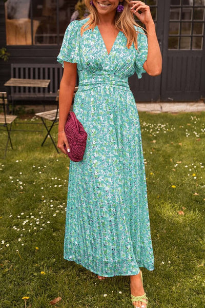 Sylvie | Robe longue à fleurs