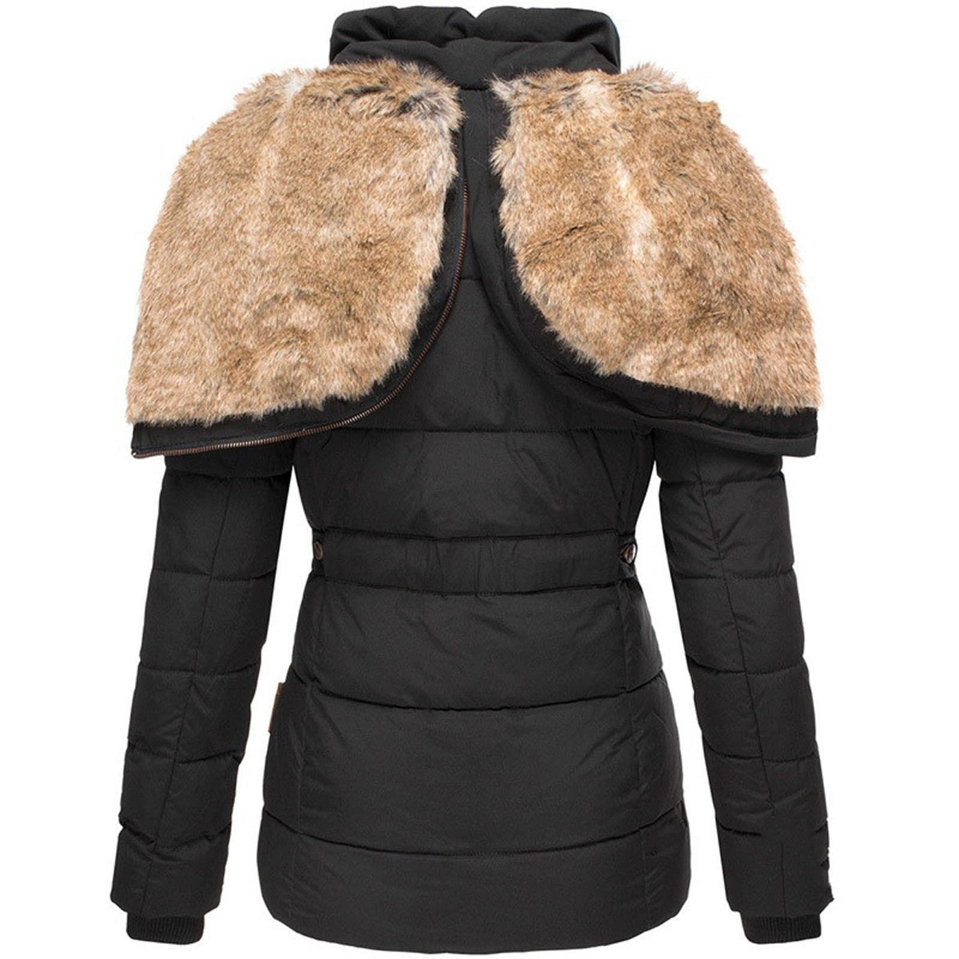 Senna | Veste d'hiver chaude avec doublure en fourrure