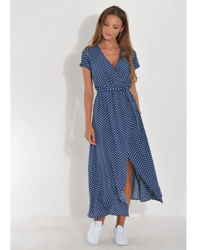 Louisa | Robe élégante à col en V