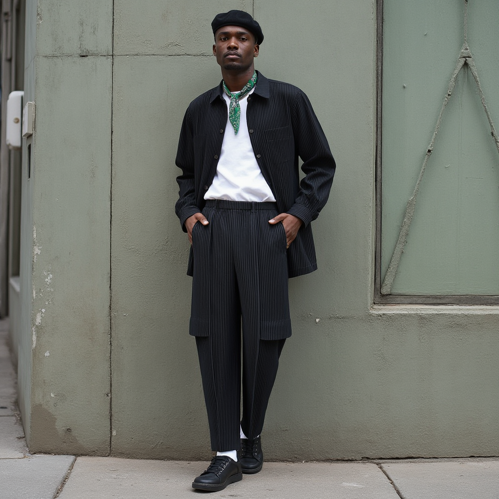 Louis | Pantalon cargo plissé