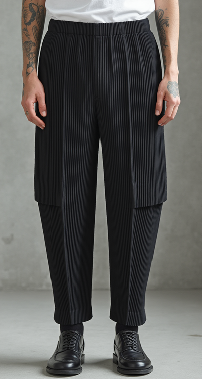 Louis | Pantalon cargo plissé
