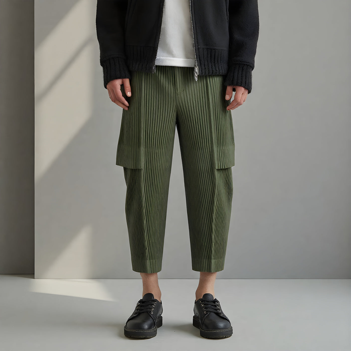 Louis | Pantalon cargo plissé
