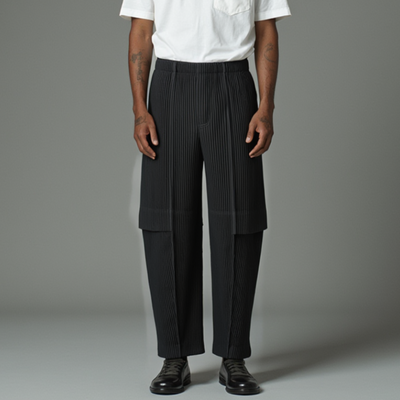 Louis | Pantalon cargo plissé