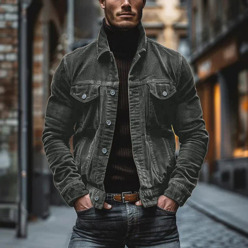 MILO | VESTE EN VELOURS CÔTELÉ RÉTRO
