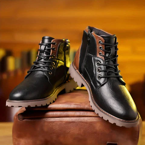 Beira™ | Bottes à Lacets en Cuir Premium