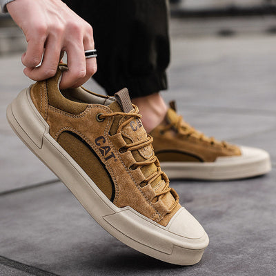 CAT | Baskets en cuir