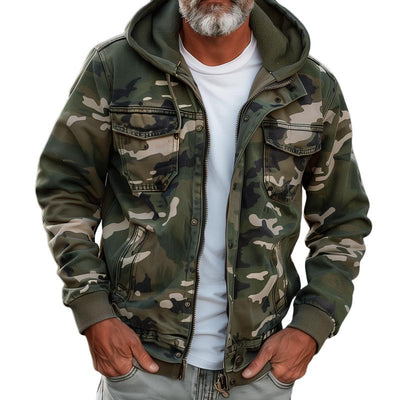 Denis | Veste cargo camouflage avec capuche