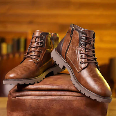 Beira™ | Bottes à Lacets en Cuir Premium