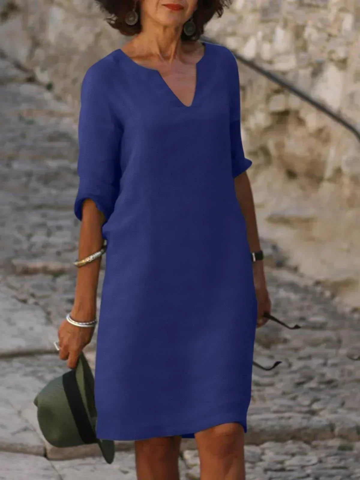 Nadine | Robe élégante avec décolleté en V