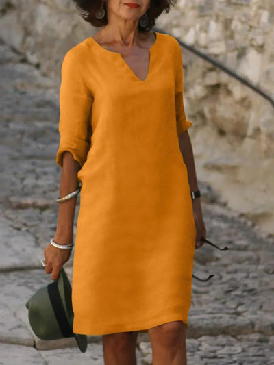 Nadine | Robe élégante avec décolleté en V