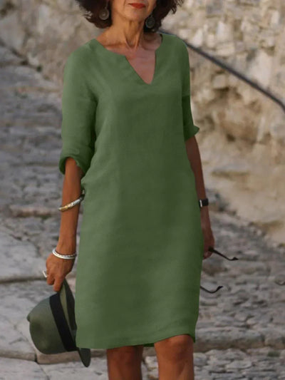 Nadine | Robe élégante avec décolleté en V