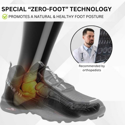 OrthoTrekking - Chaussure de trekking et de randonnée ergonomique et antalgique